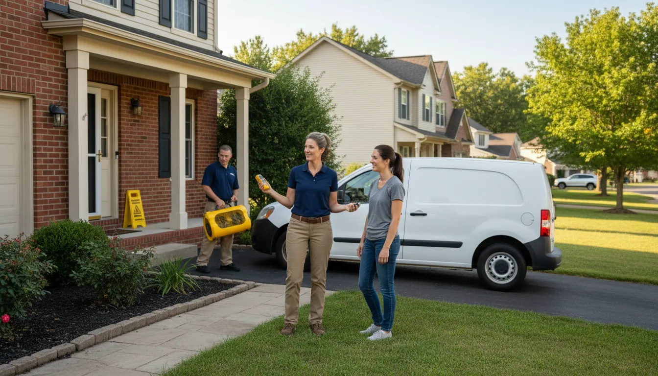 Residential water damage restoration in Williamstown, PA
